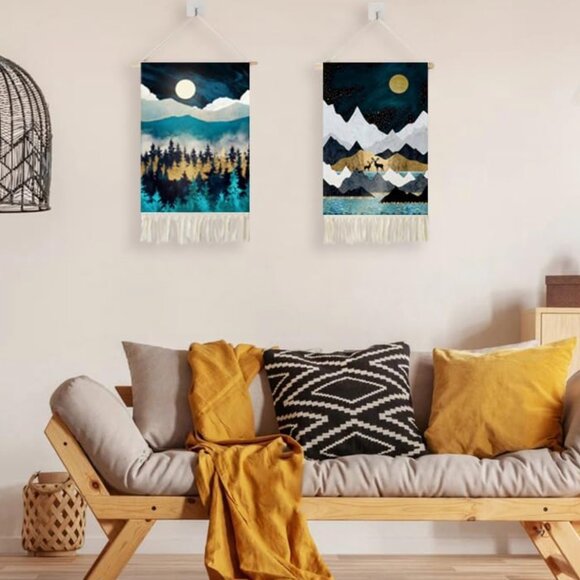 Boho Sunrise/Sunset Retro Room Tapestry Dorm Decor - Picture 3 of 5